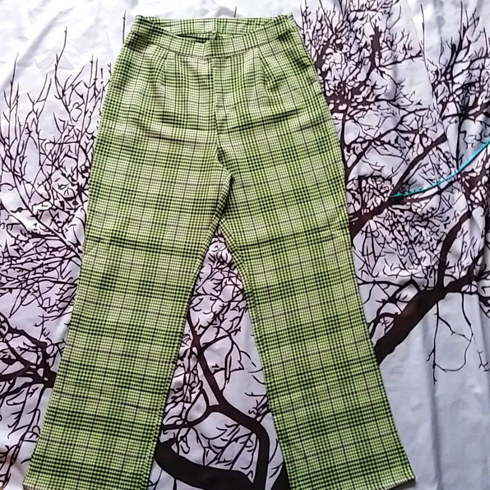 Checkered dress pants XL